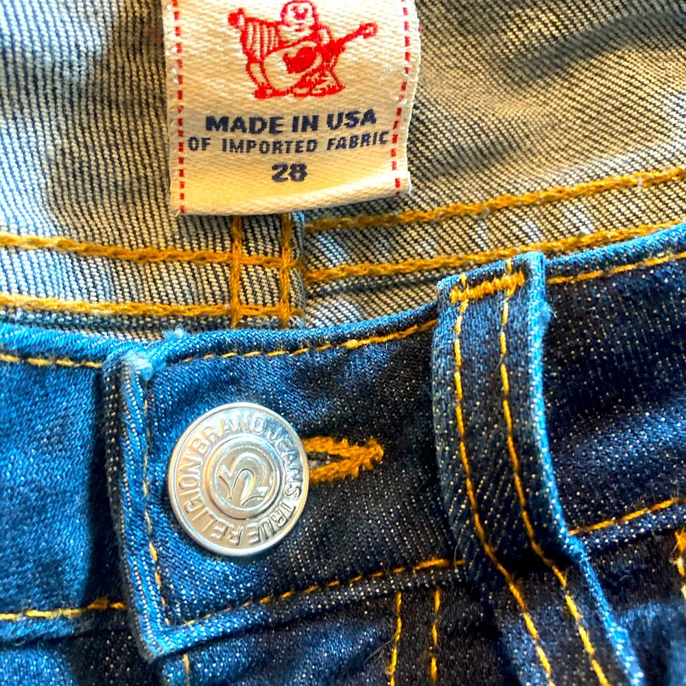 True Religion dark wash skinny jeans